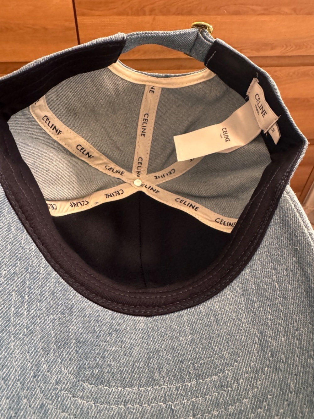 Celine Hat Baseball Cap Denim - Picture 2 of 3